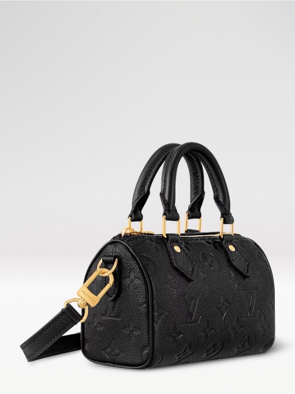 Louis Vuitton nano speedy monogram empreinte leather